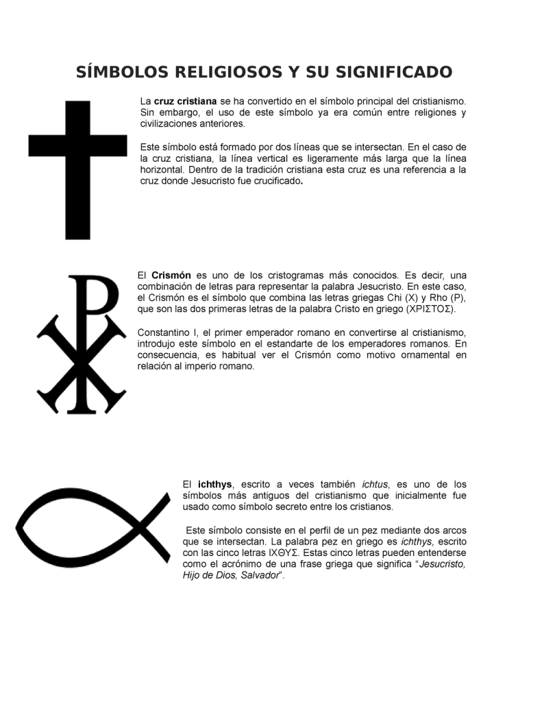 simbolos religiosos su significado y origen